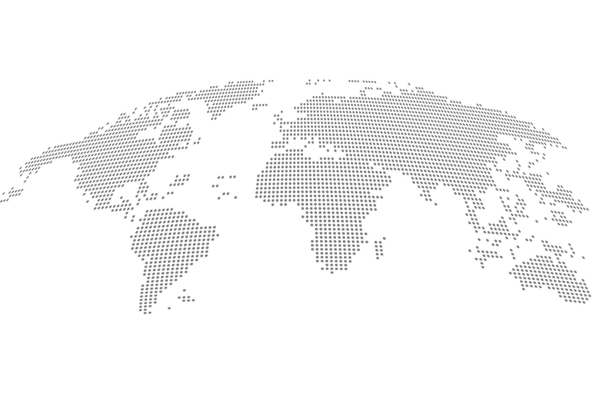 Carte du monde pixelisée en gris